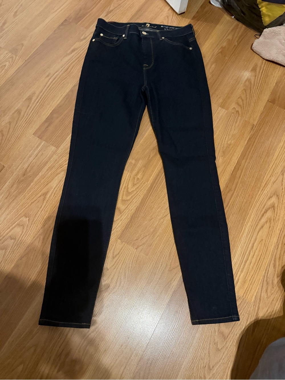 7 For All Mankind Dark Navy Skinny Jeans